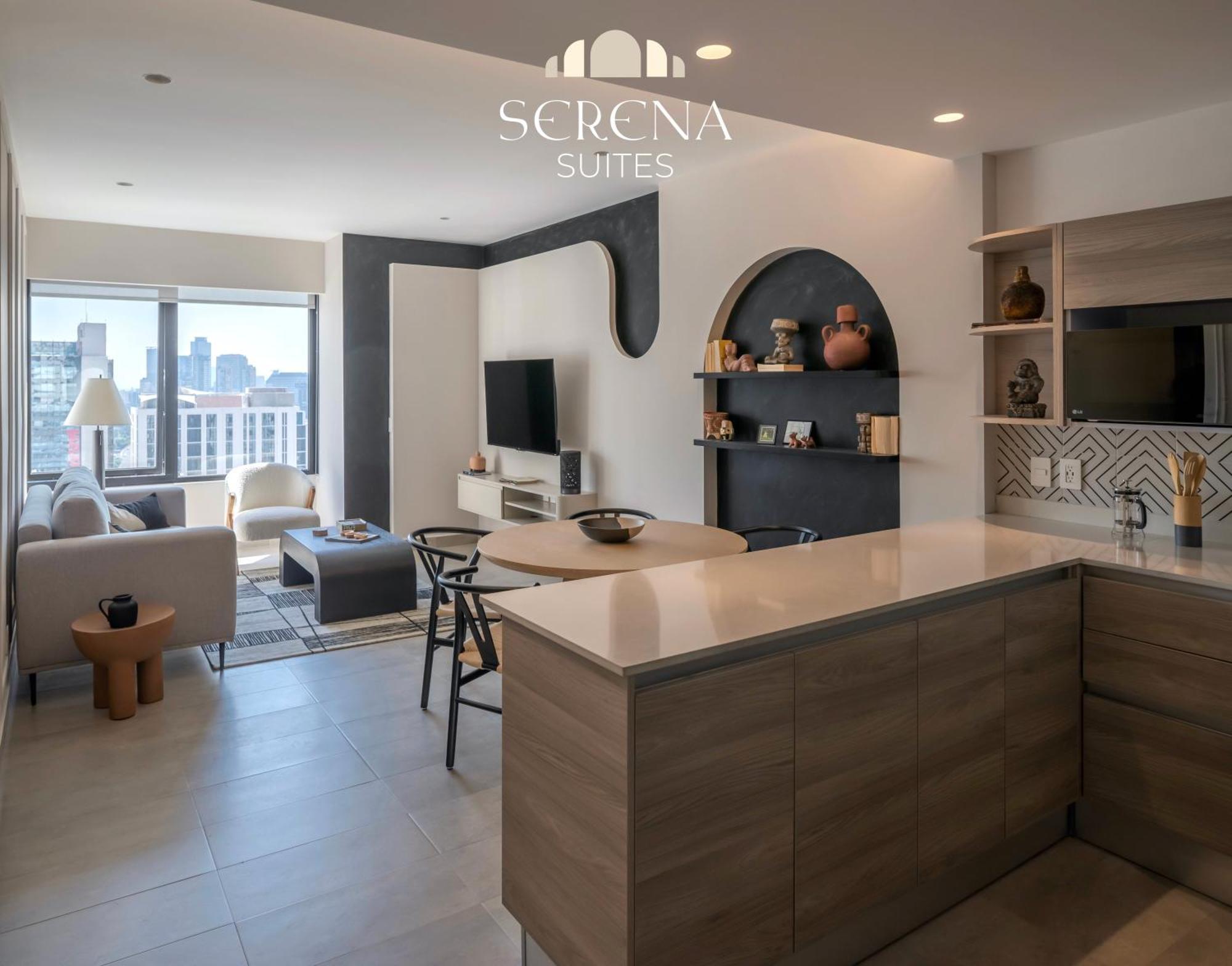 Elegant With Air Conditioning, Pool, Sauna, & Fitness Center In Polanco Apartment